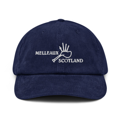 'Melleaux Scotland' Embroidered Corduroy Hat