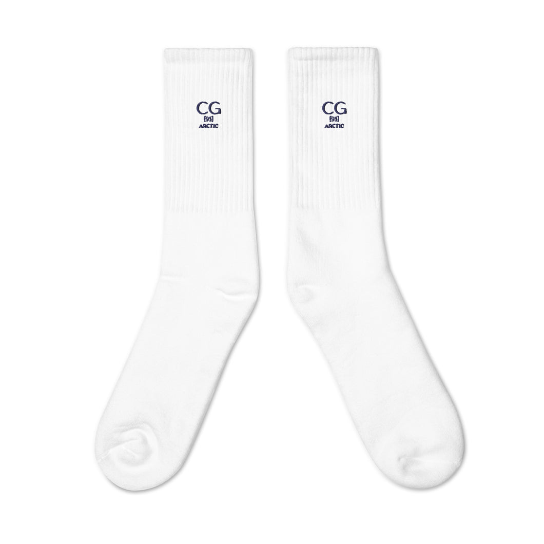 'Melleaux Arctic' Embroidered Socks