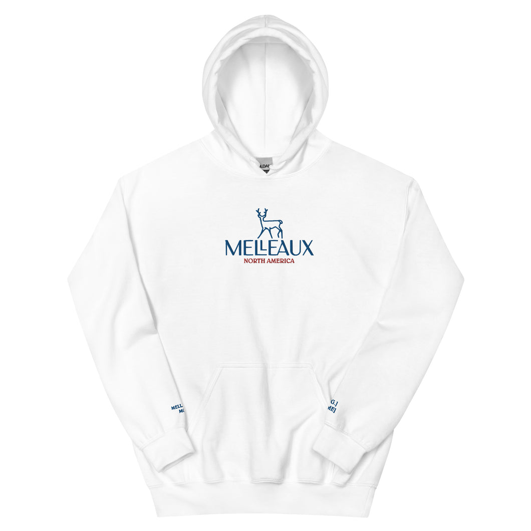 'Melleaux North America' Embroidered Hoodie